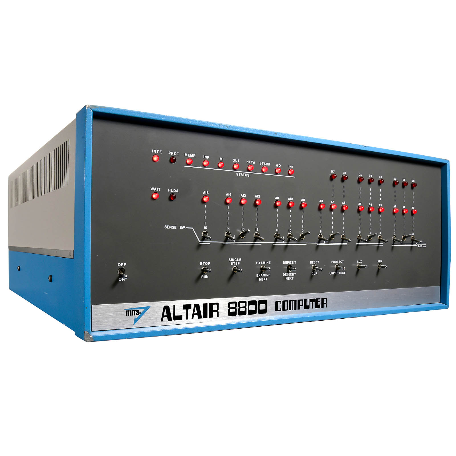 MITS Altair 8800, 1974
The Altair was the first personal computer in the world to be offered in