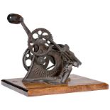 Pencil Sharpener by E.S. Stimpson, 1884
Early cast-iron machine, patented in the U.S. under no.