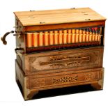 8-Air Harmonipan Barrel Organ by Franz Bergmann, 1910
Franz Bergmann, Orgelbauer in Reichstadt/