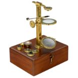 Cased Brass Naturalist's Microscope by Jones, c. 1780
Signed on the stage: "W. & S. Jones, 30