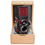 Rolleiflex 2,8 GX "Jersey", 1996 Ian Parker's Jersey Camera, no. 80808. Luxury special edition of