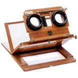 Universal Stereo Viewer 45 x 107 mm to 9 x 18 cm, 1908 Heinrich Ernemann AG, Dresden. Foldable