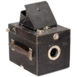 Reflex Camera (Kodak?), c. 1895 Unmarked, but some features of a Kodak "Bull's Eye" camera, for