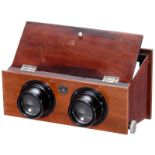 Ernemann 9 x 18 Hand-Held Stereo Viewer, c. 1915 Heinrich Ernemann, Dresden. Stereo viewer for cards