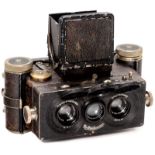 Rolleidoscop 6 x 13, Fourth Model, 1931 Franke & Heidecke, Braunschweig. Stereo camera for