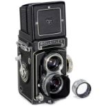 Rolleiflex T (Third Model), 1970 Franke & Heidecke, Braunschweig. No. T 2248451, Tessar 3,5/75 mm in