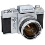 Topcon RE Super, 1963 Tokyo Kogaku, Japan. SLR 24 x 36 mm, no. 4610132, Topcor 1,4/5,8 cm. – The