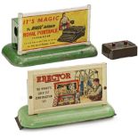 2 Whistling Billboards, c. 1936
1) "It's Magic Royal Portable". - And: 2) "Erector Construction