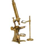 Ross No. 1 Compound Microscope, c. 1860
Signed on the foot: "A. Ross, London", no. 572, lacquered