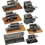 8 Calculating Machines
1) "TIM - Time-is-Money", by Ludwig Spitz. - 2) Triumphator H. - 3)