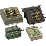 4 Calculating Machines
1) Rheinmetall, serial no. 84613. - 2) Walther WSR 110. - 3) Brunsviga Mod.