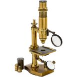 French Brass Compound Microscope by Nachet, c. 1875
Signed on the foot: "Nachet et Fils, 17, rue St.