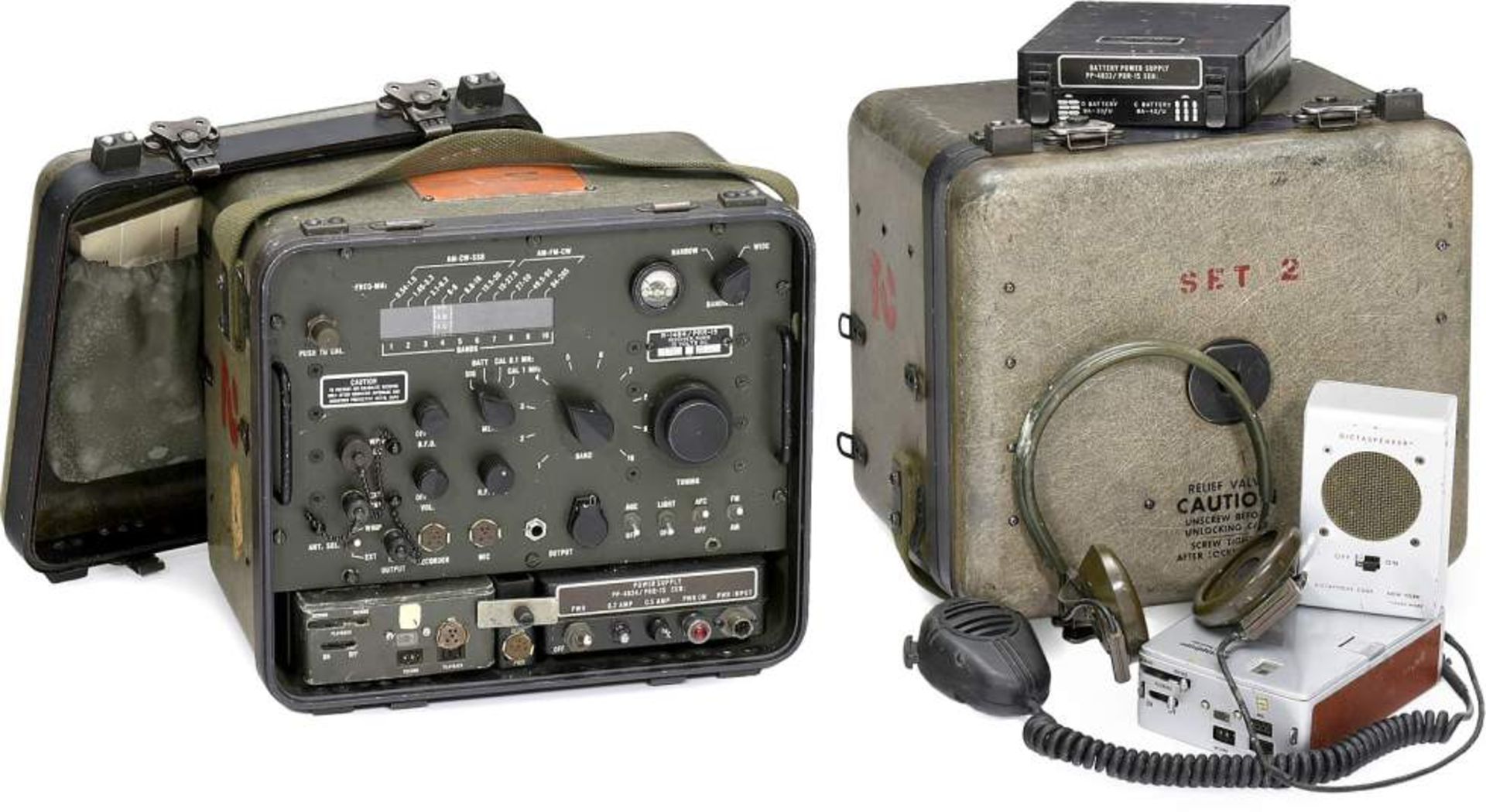 AN/PRR-15 Military Receiving Radio Set, c. 1956
Manufacturer: Zenith Radio Co., Chicago. Used by