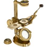 Botanical Simple Microscope, c. 1800
Probably by Dollond, London. Original lacquered brass, oval