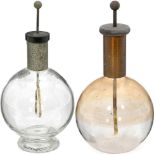 2 Electrostatic Induction Demonstration Models, c. 1900
Glass balls with hanging gold strips,