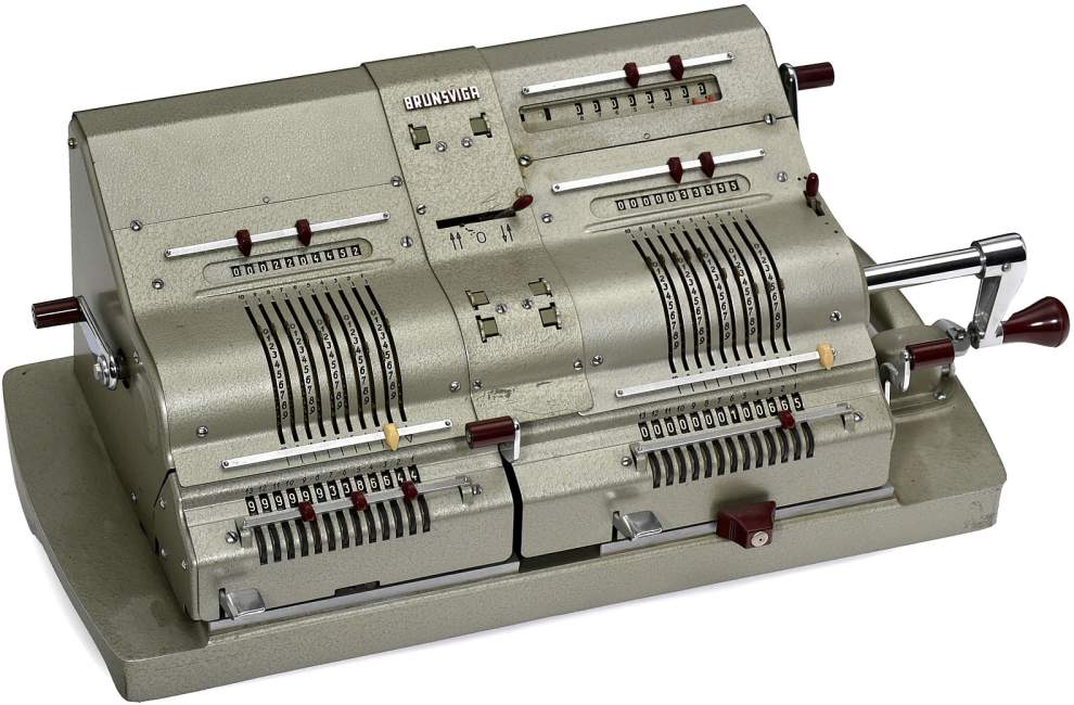 Brunsviga Mod. 14 Twin Calculator, 1958
For special surveying calculations, in just superb