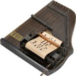 Mechanical Zither "Triola", 1919 onwards
Manufactured by Paul Riessner, for 25-note paper rolls,