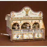 Model of Fairground Sweets Sales Wagon
Model with detachable front, made of wood and metal, electric