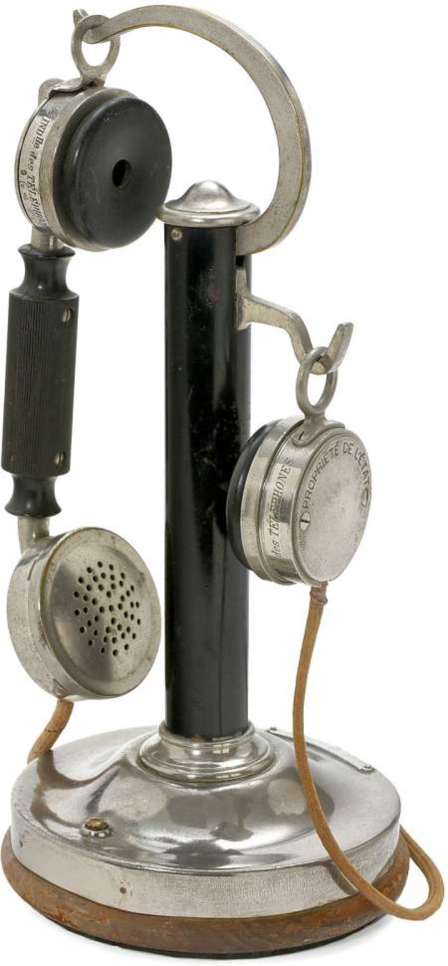 French Candlestick Telephone by "SIT", c. 1928
"Société Industrielle des Téléphones - Paris",