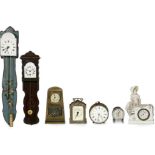 7 Small Wall, Mantel and Car Clocks, 1910 onwards
1) "Junghans" bowling clock, cast brass case,