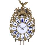 French Lantern Clock, c. 1760
Iron case, 2-train brass movement, short bob pendulum, ½-hour strike