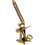 English Brass Microscope by William Ladd
Signed on the claw foot base: "Willm Ladd, Penton Place,