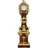 French Grandfather Clock, c. 1750
Unsigned, weight-driven, 2-train, enameled dial, large second,