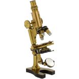 Large Brass Compound Microscope by Nachet, c. 1870
Signed on the base: "Nachet, 17, rue St. Severin,