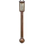 Englisch Mahogany Stick Barometer by Solmavico, c. 1845
Signed on the silvered scale "Somalvico &