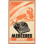 Poster "Mercedes Duurt" (Selecta), c. 1935
4-color lithograph, design by Francis Delamare. Printed