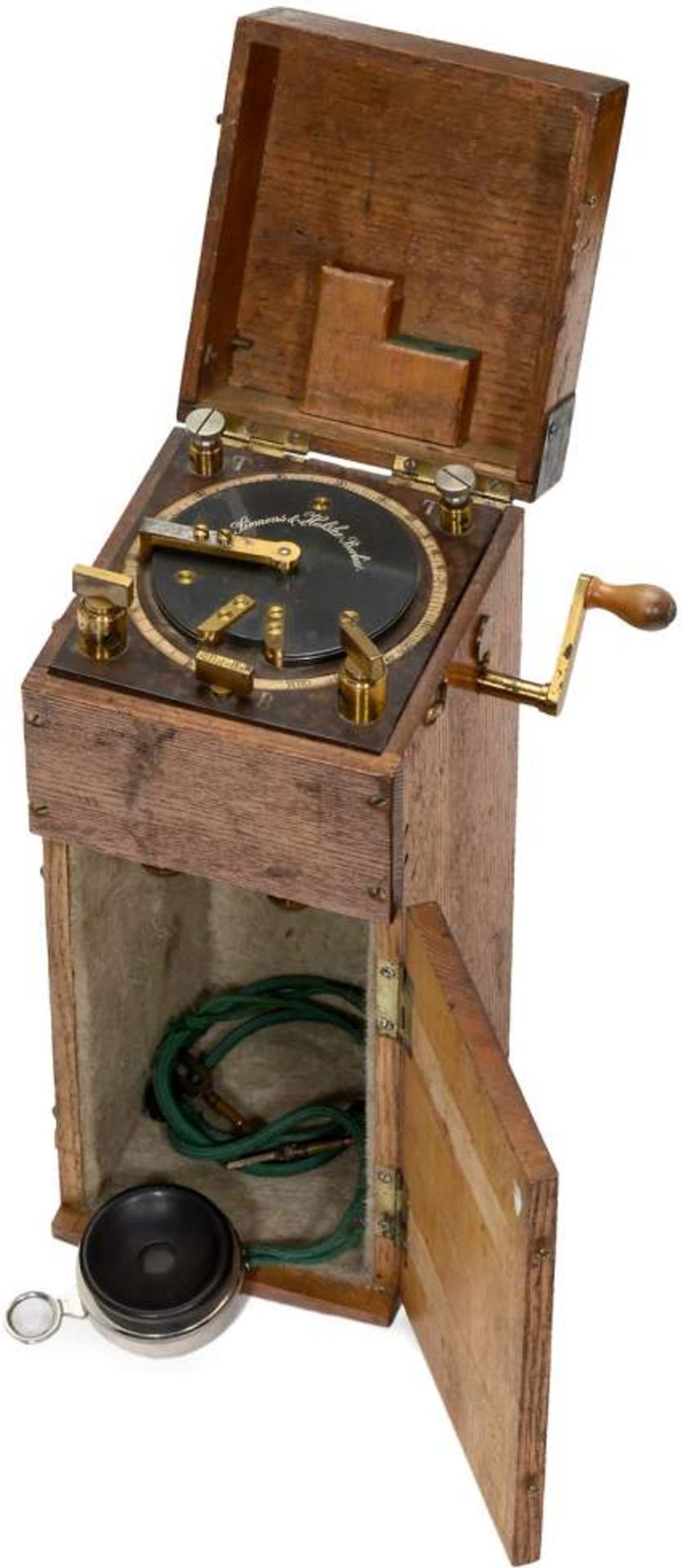 Siemens & Halske Earthing Bridge Meter, c. 1890
Early German Post measuring instrument, no. 5739,
