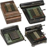 4 Desk Calculators
1) Marchant Mod. H8, 1923. - 2) Mercedes Euklid Mod. 29, 1934. - 3) Comptometer