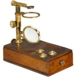 Small Dissecting Microscope by Deleuil, Paris
Portable microscope, signed, original lacquered brass,