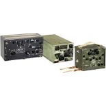 3 Military Wireless Transceivers, USA, c. 1940
1) RCA aircraft radio receiver CRV-46151. - 2) WWII