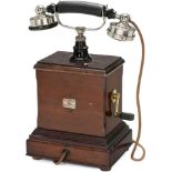 Atea Belgian Desk Telephone, 1922
Société Anonyme Atea, wooden case, inductor with crank, original