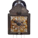 Black Forest Frame Clock, c. 1750
Reverse-painted glass dial, carved wood hands, verge escapement