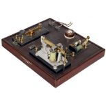 English Telegraph Demonstration Model, 1902
Dated 1902; consisting of key, relay and sounder; on