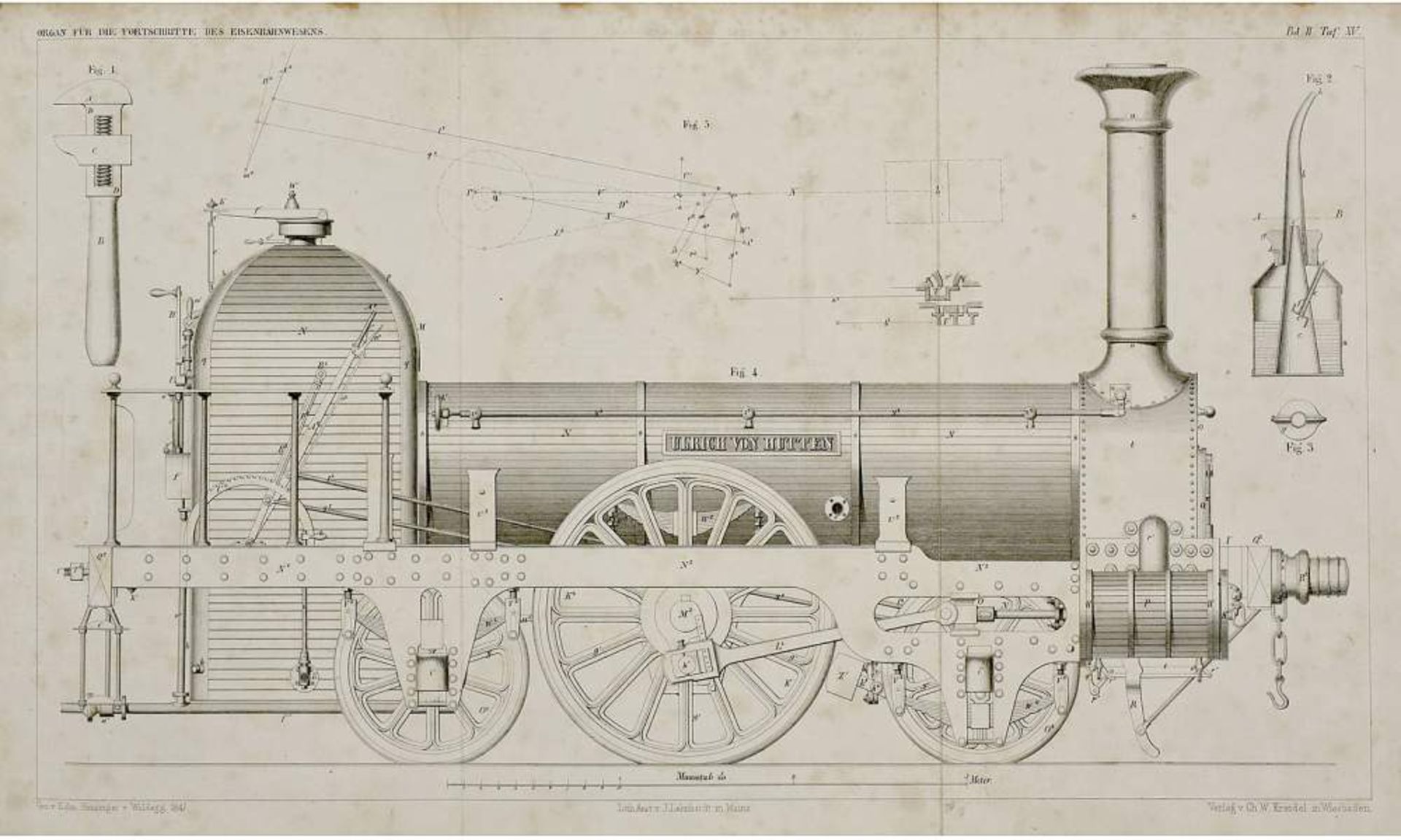 Historical Books about Railways and Trams
1) "Organ für die Fortschritte des Eisenbahnwesens in - Bild 4 aus 5