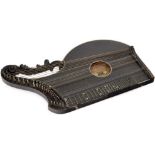 Concert Zither in Suitcase, c. 1900
Manufacturer: "Karl Kiendl in Wien", 38 strings (1 missing),