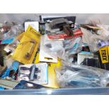 Model Railways - A box containing a large quantity of switches,
