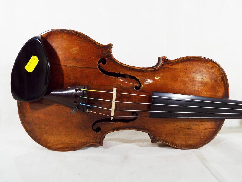 A 19th century violin, - Image 4 of 12