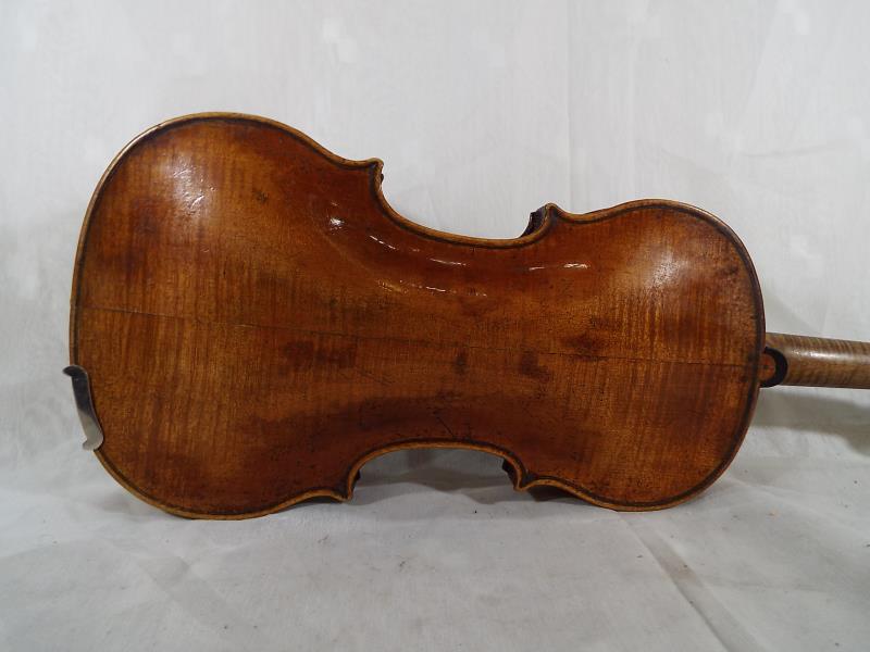 A 19th century violin, - Image 9 of 12