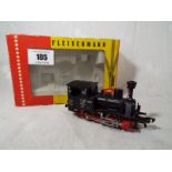 Model railways - a Fleischmann HO gauge 0-4-0 locomotive 4000,