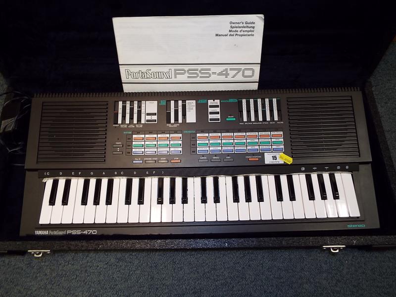 A Yamaha Porta Sound PSS-470 keyboard, - Image 2 of 2