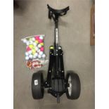 Trolley master golf trolley, plus bag of balls