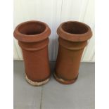 Pair of chimney pots 24 inches high