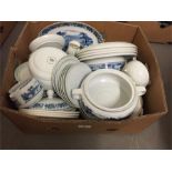 Box of mixed crockery