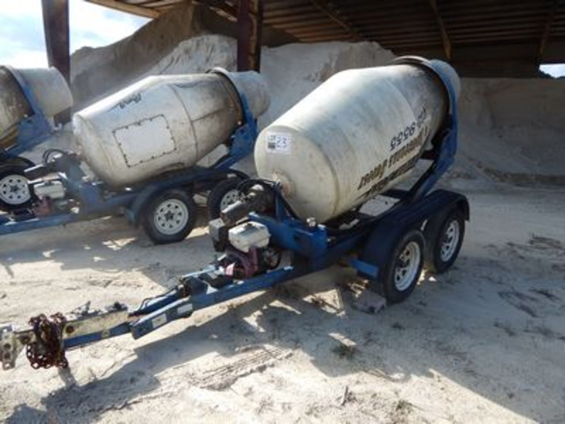 2006 CART-A-WAY T/A CONCRETE MIXER TILT DECK TRAILER