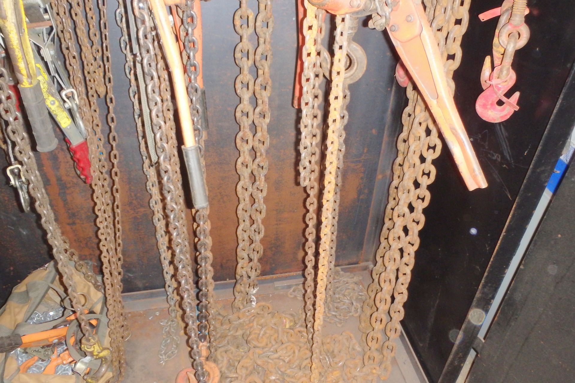 Cabinet of Chains, Hoists, and Binders - Image 7 of 8