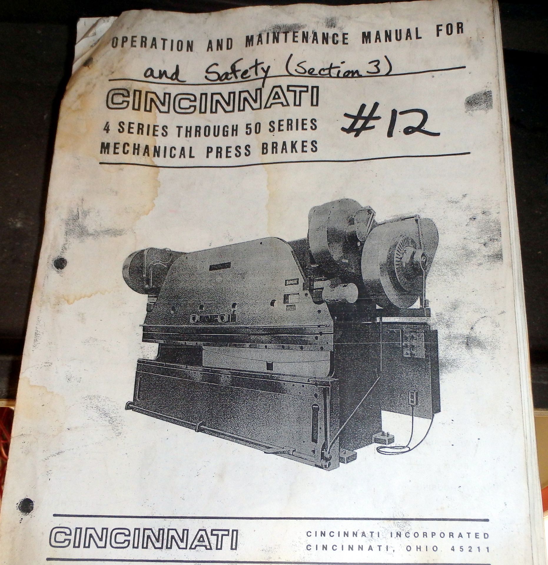 Cincinnati Mechanical Press Brake - Image 10 of 12